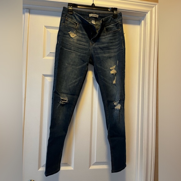 Refuge Blue Ripped Jeans - Picture 1 of 2
